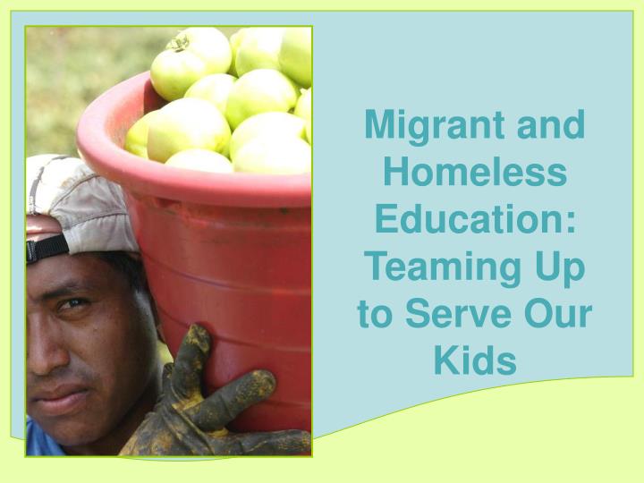 migrant and homeless education teaming up to serve our kids