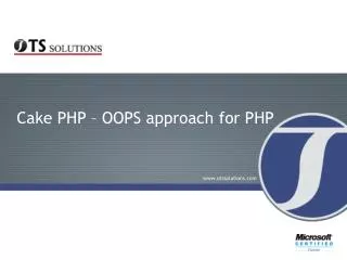 Cake PHP OOPS approach for PHP