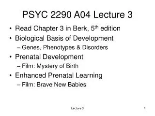 PSYC 2290 A04 Lecture 3