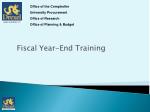 Fiscal Year-End Training - slide 1