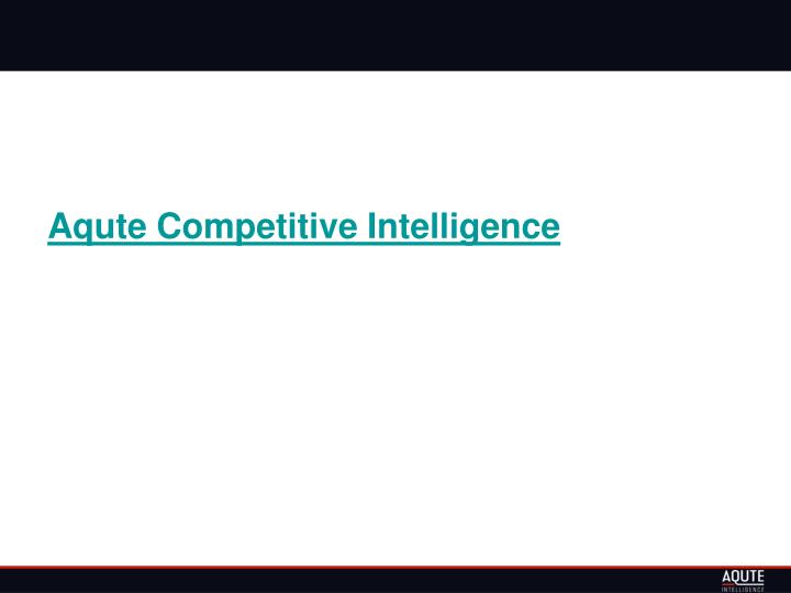 aqute competitive intelligence