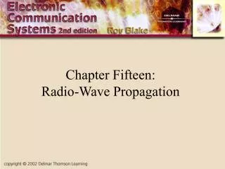 Chapter Fifteen: Radio-Wave Propagation