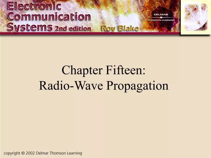 chapter fifteen radio wave propagation