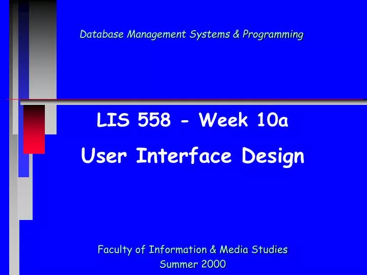 database management systems programming