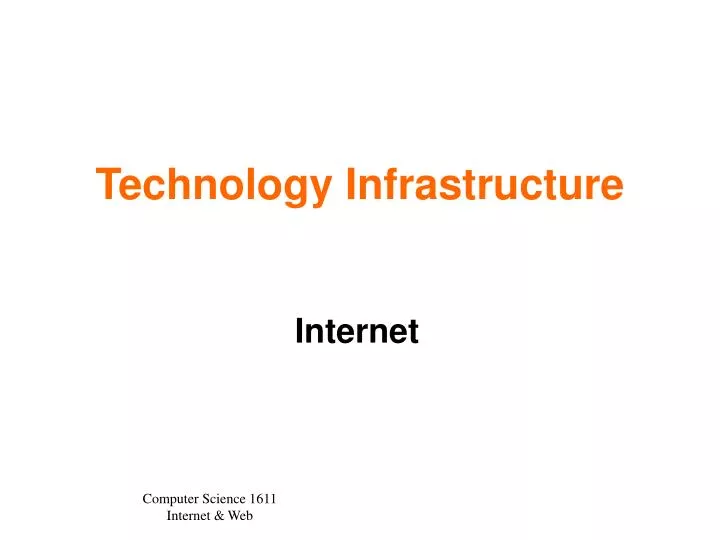 technology infrastructure