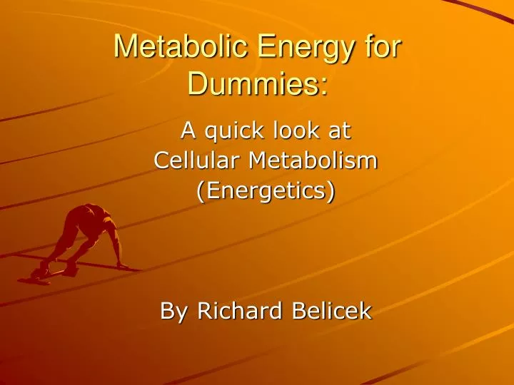 metabolic energy for dummies