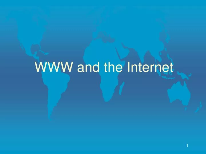 www and the internet