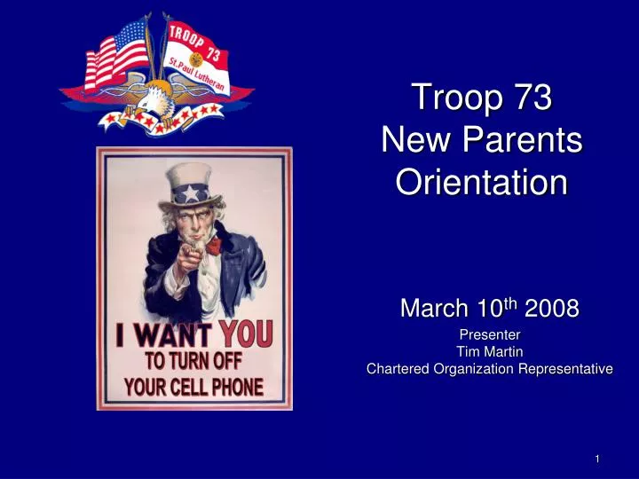 troop 73 new parents orientation