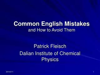 Common English Mistakes and How to Avoid Them
