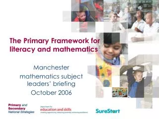 The Primary Framework for literacy and mathematics