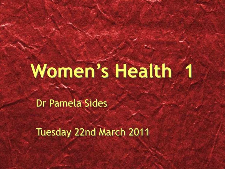 women s health 1