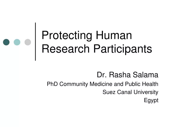 protecting human research participants