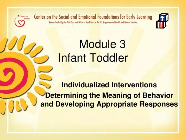 module 3 infant toddler