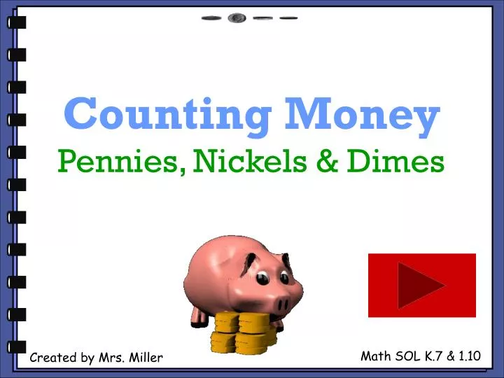 counting money pennies nickels dimes