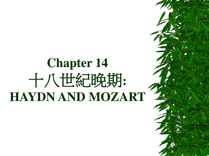 chapter 14 haydn and mozart