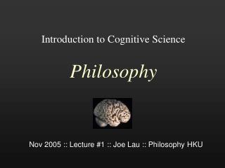 Introduction to Cognitive Science Philosophy
