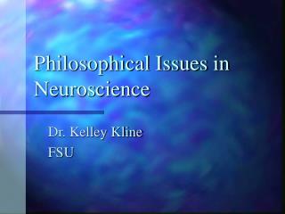 Philosophical Issues in Neuroscience