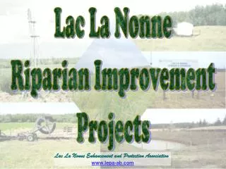 Lac La Nonne Riparian Improvement Projects