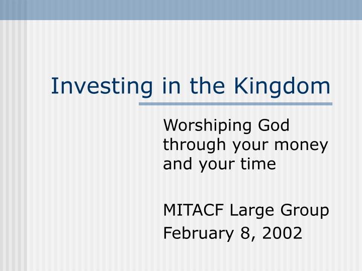 investing in the kingdom