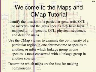 Welcome to the Maps and CMap Tutorial