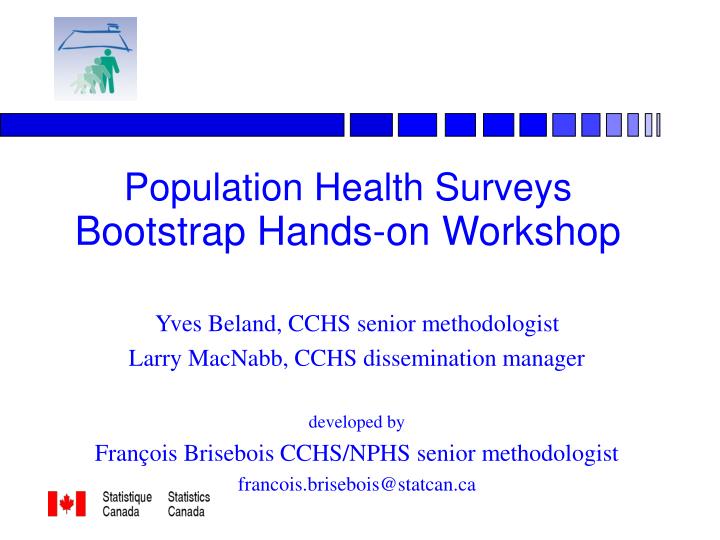population health surveys bootstrap hands on workshop