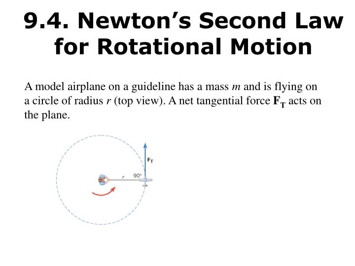 9 4 newton s second law for rotational motion