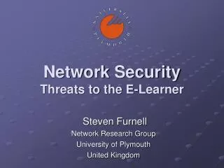 Network Security Threats to the E-Learner