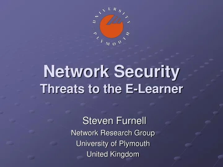 network security threats to the e learner