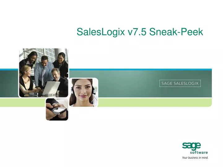 saleslogix v7 5 sneak peek