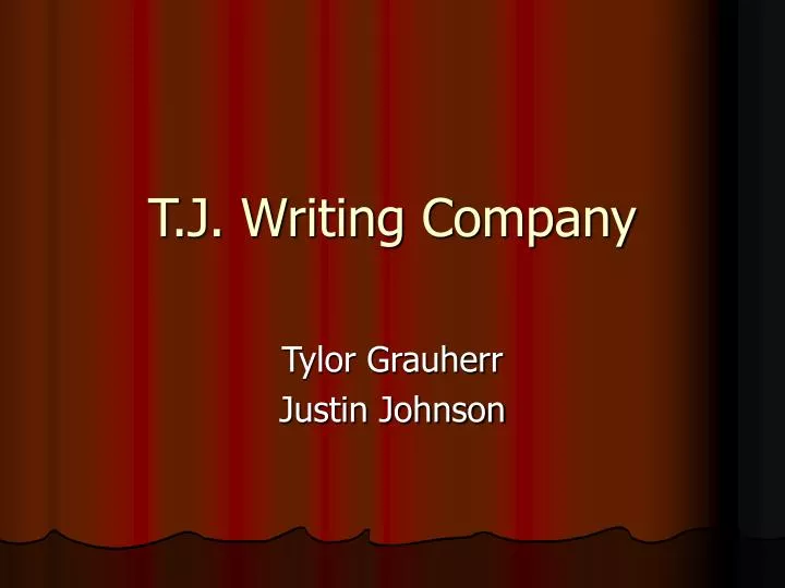 t j writing company