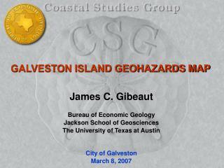 GALVESTON ISLAND GEOHAZARDS MAP