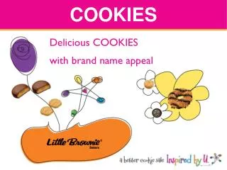 Delicious COOKIES with brand name appeal