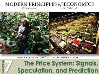 The Price System: Signals, Speculation , and Prediction