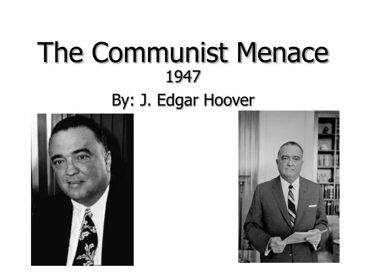 the communist menace
