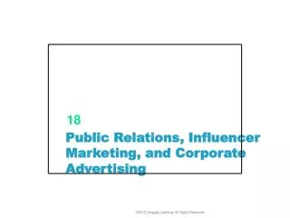 Public Relations, Influencer Marketing, and Corporate Advertising