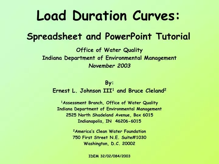 load duration curves spreadsheet and powerpoint tutorial