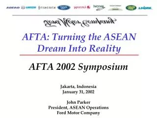 AFTA: Turning the ASEAN Dream Into Reality