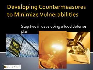Developing Countermeasures to Minimize Vulnerabilities