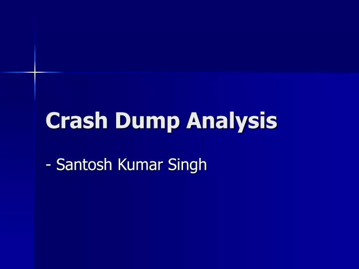 crash dump analysis