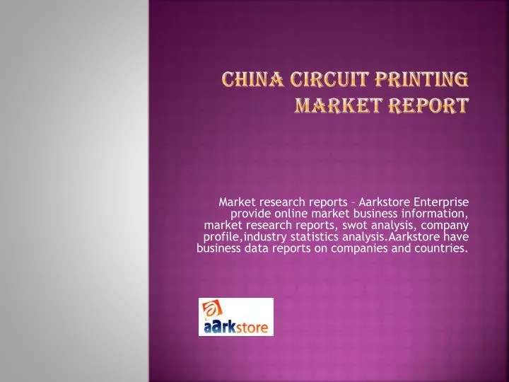 china circuit printing market report