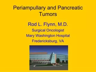 Periampullary and Pancreatic Tumors