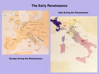 The Early Renaissance