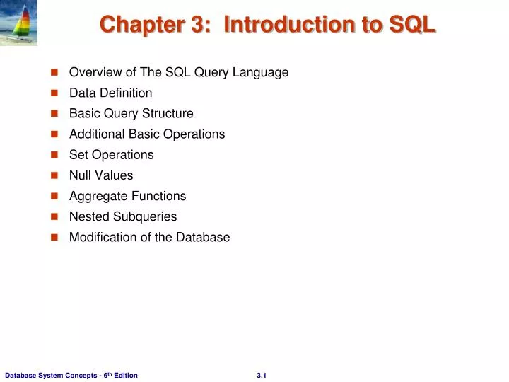 chapter 3 introduction to sql