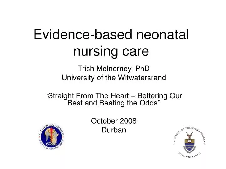 evidence based neonatal nursing care