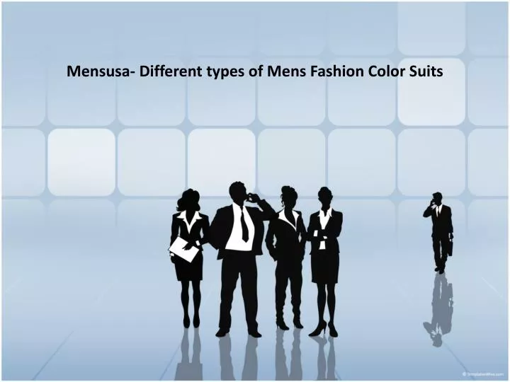 mensusa different types of mens fashion color suits