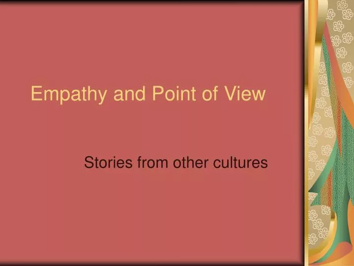 empathy and point of view