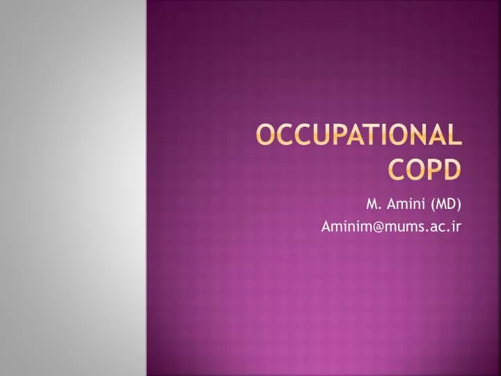 occupational copd