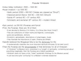 Popular Hinduism