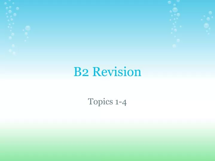 b2 revision