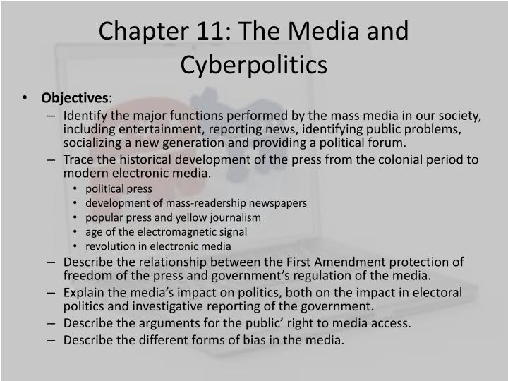 chapter 11 the media and cyberpolitics